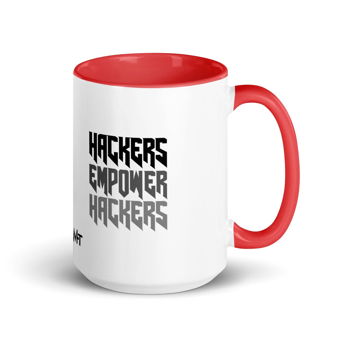 Hackers Empower Hackers V4 - Mug with Color Inside by DarkByteGear