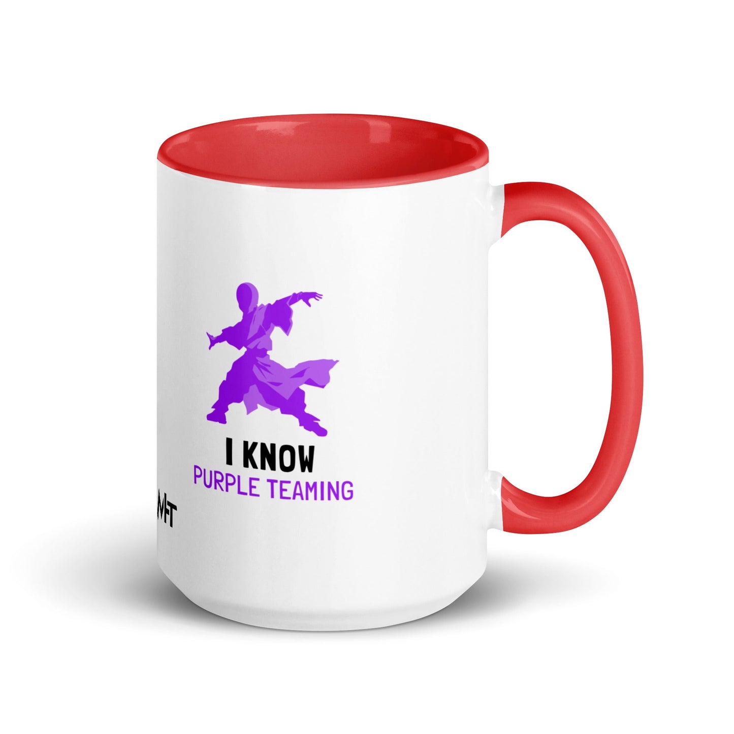 I Know Purple Teaming - Mug with Color Inside by DarkByteGear