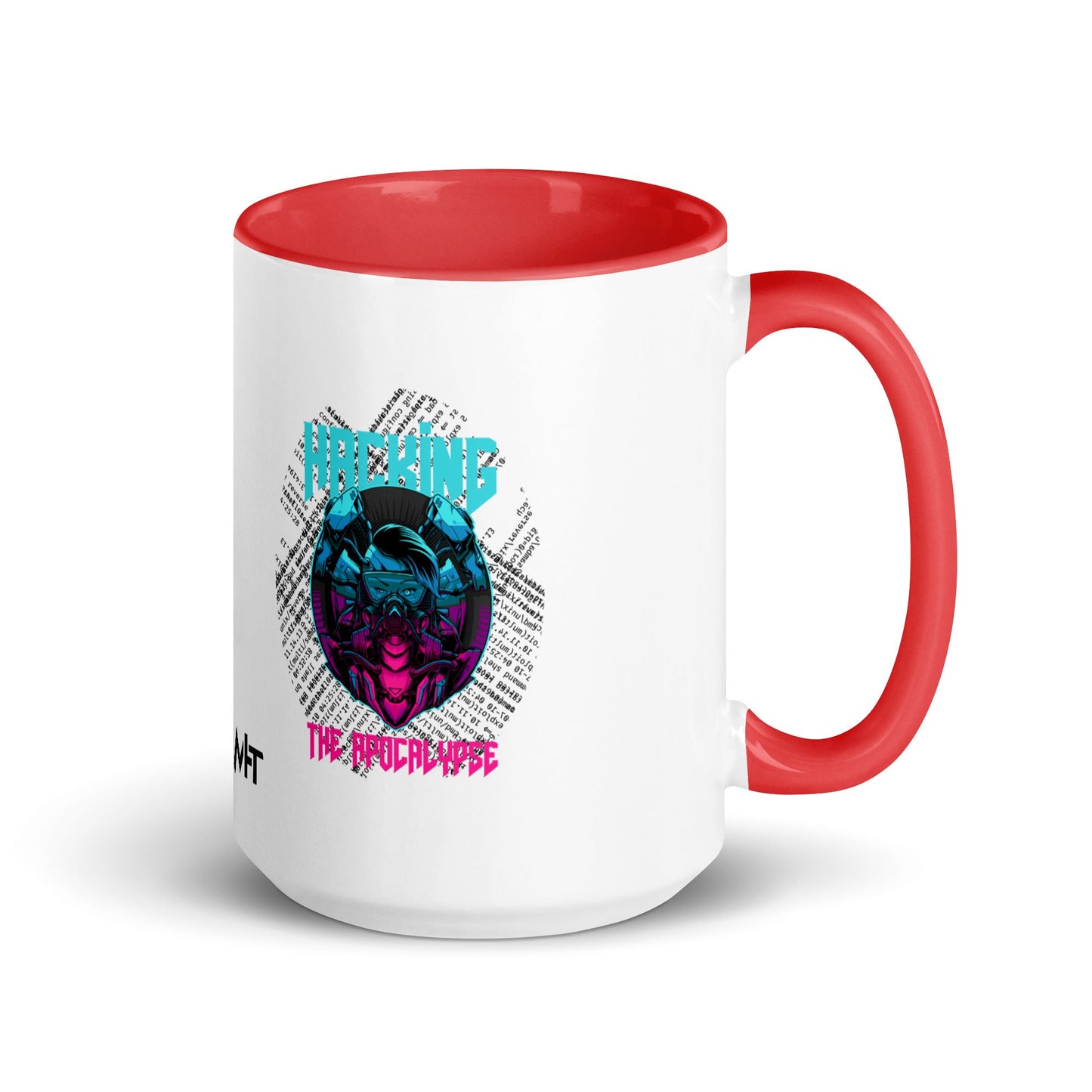 Hacking the apocalypse V2 - Mug with Color Inside by DarkByteGear