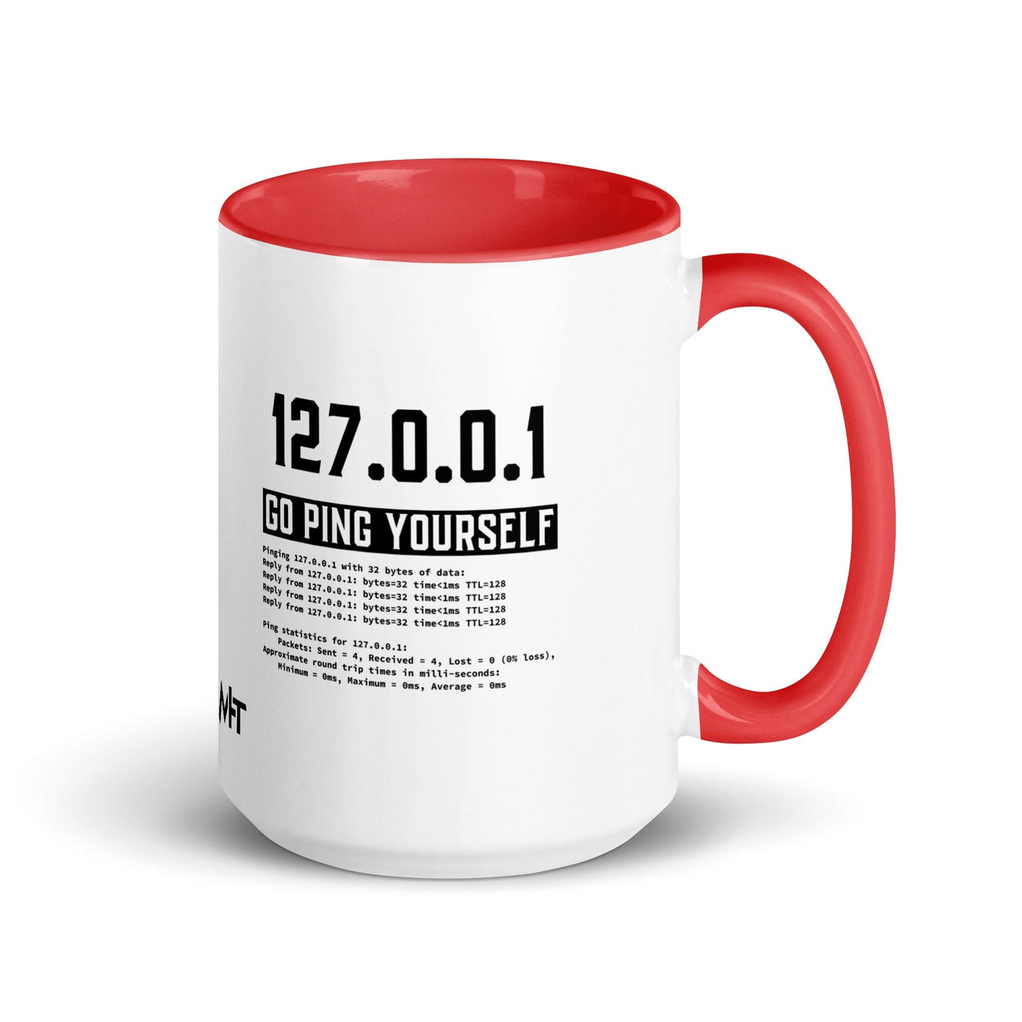 Go ping yourself - Mug with Color Inside by DarkByteGear