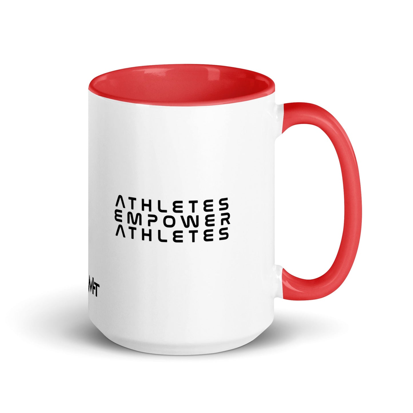 Athletes Empower Athletes - Mug with Color Inside by DarkByteGear