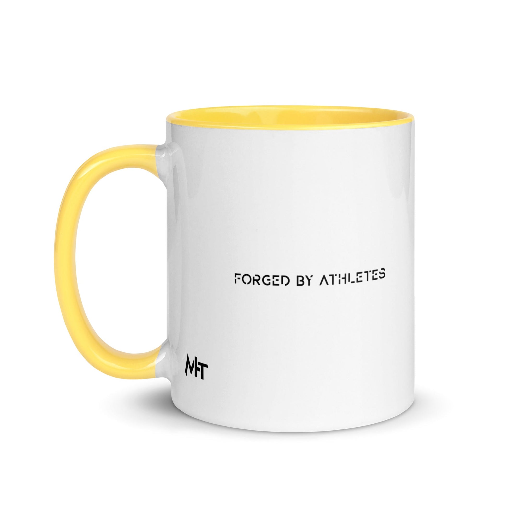 Forged by Athletes - Mug with Color Inside by DarkByteGear