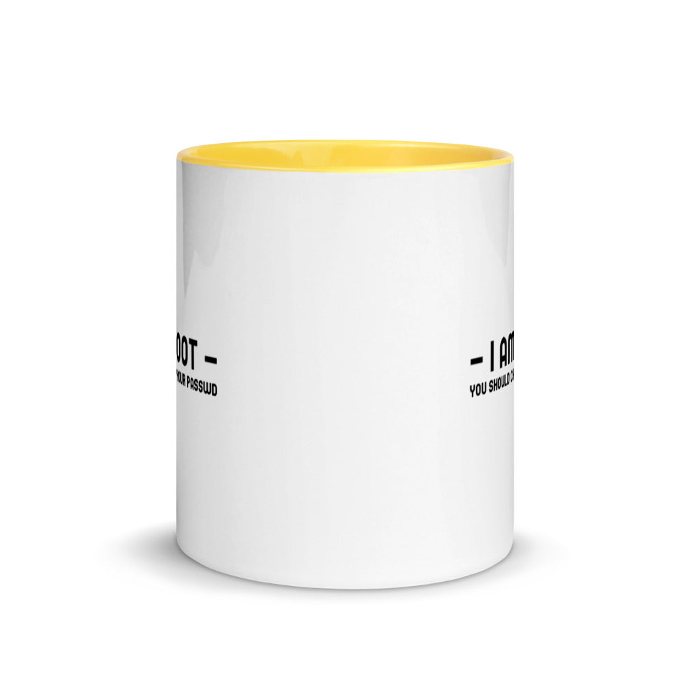 i am root - Mug with Color Inside by DarkByteGear