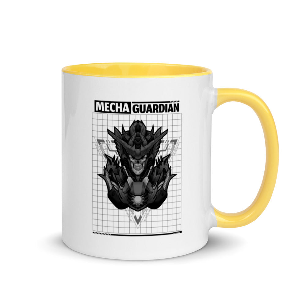 Mecha Guardian - Mug with Color Inside by DarkByteGear
