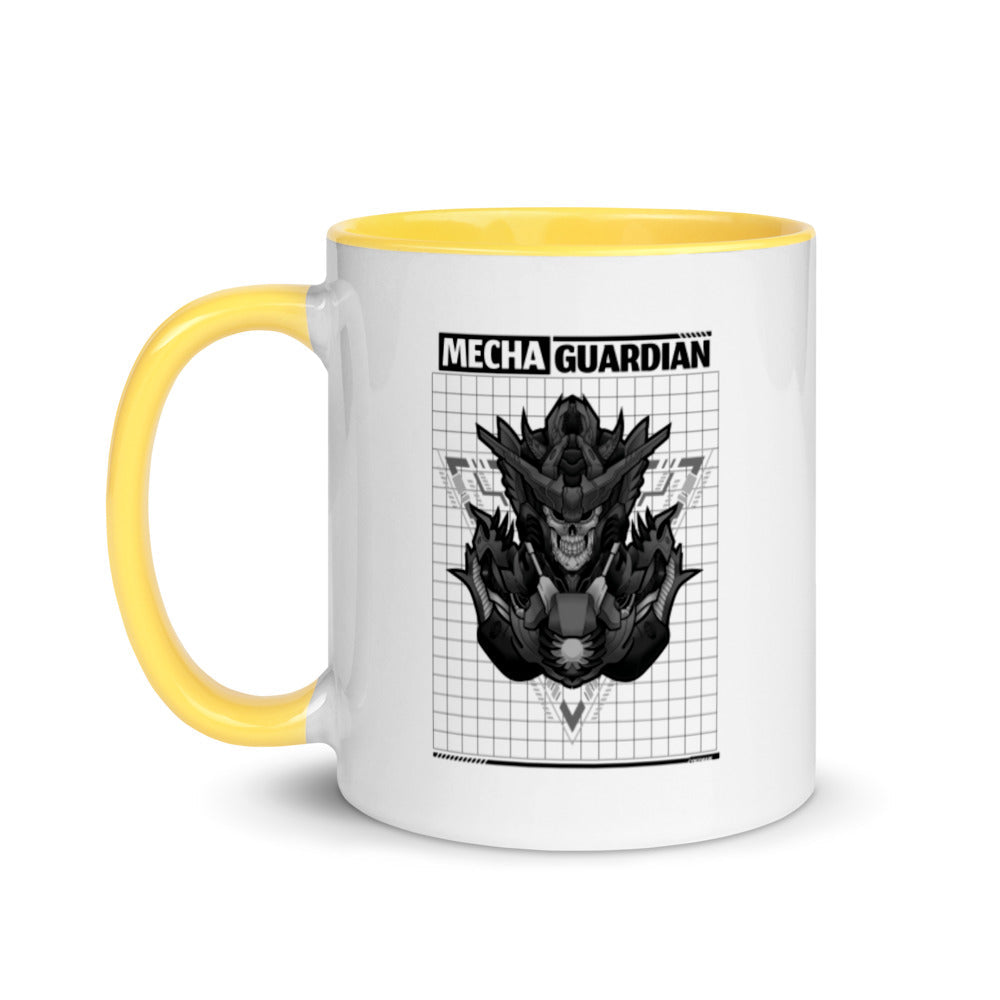 Mecha Guardian - Mug with Color Inside by DarkByteGear