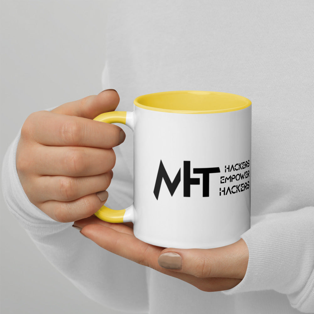MHT - Hackers Empower Hackers - Mug with Color Inside by DarkByteGear