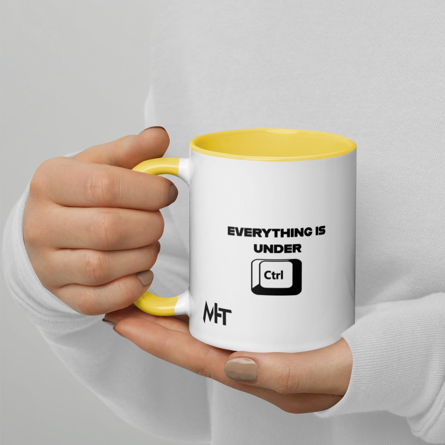 Everything is under Ctrl - Mug with Color Inside by DarkByteGear