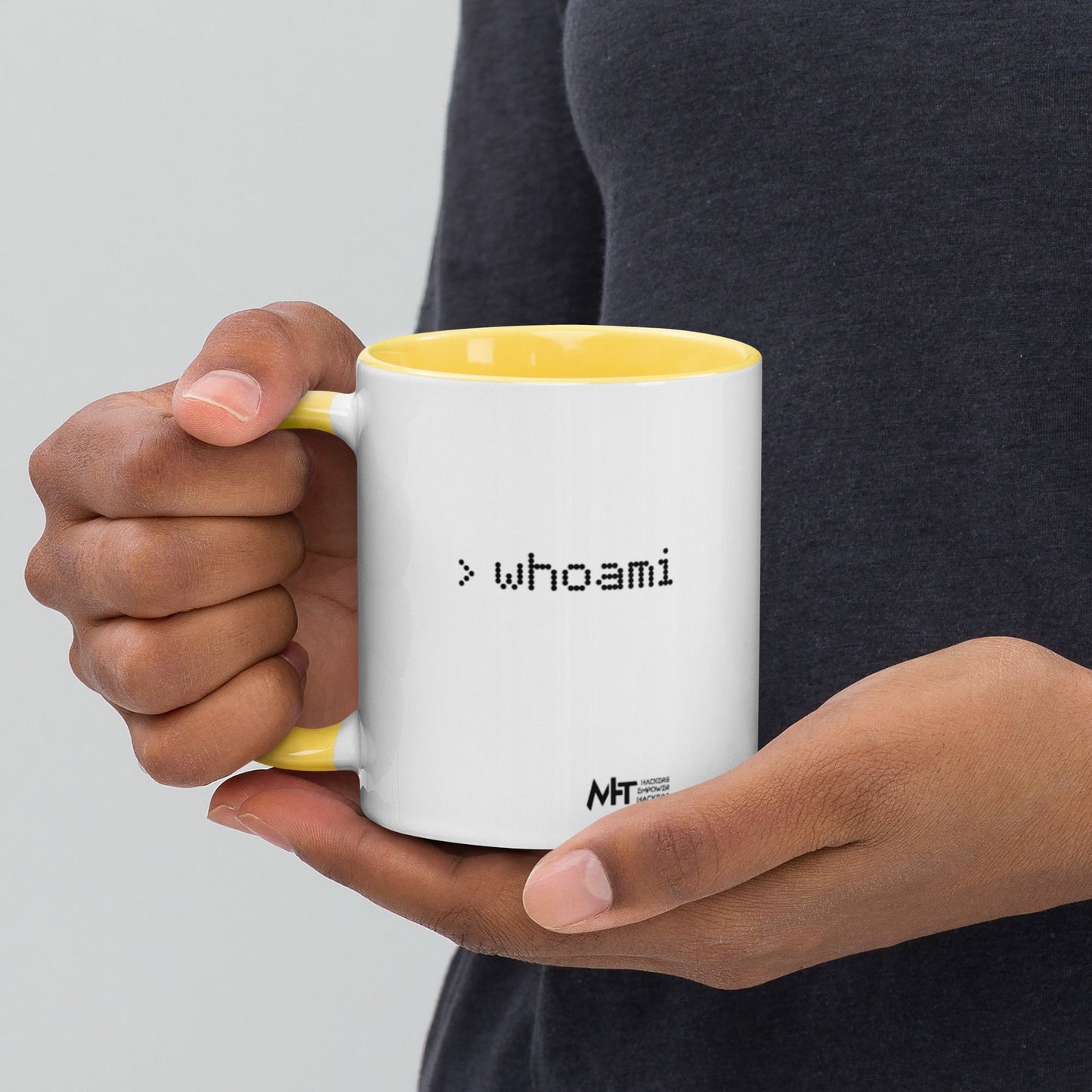 Whoami - Mug with Color Inside by DarkByteGear