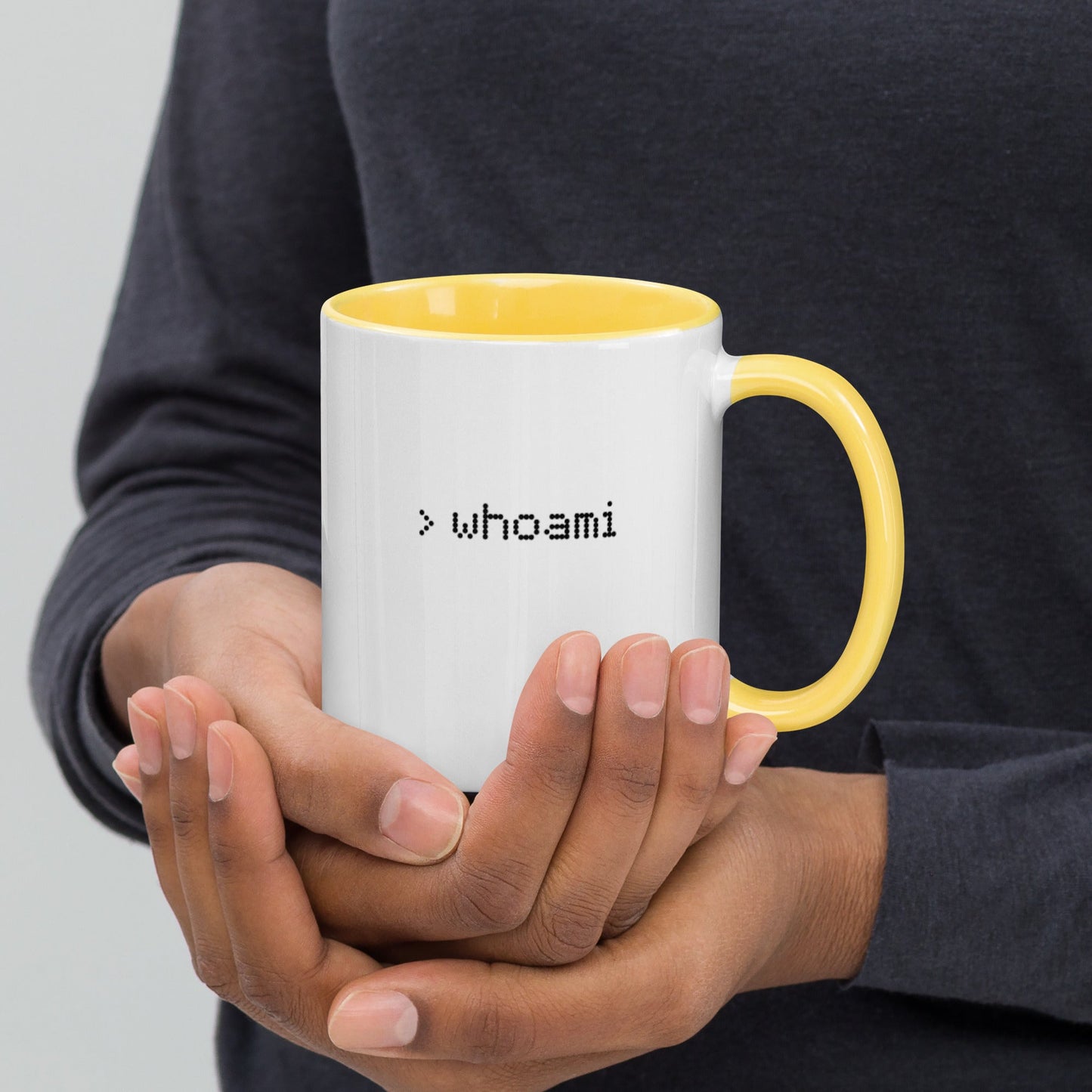Whoami - Mug with Color Inside by DarkByteGear
