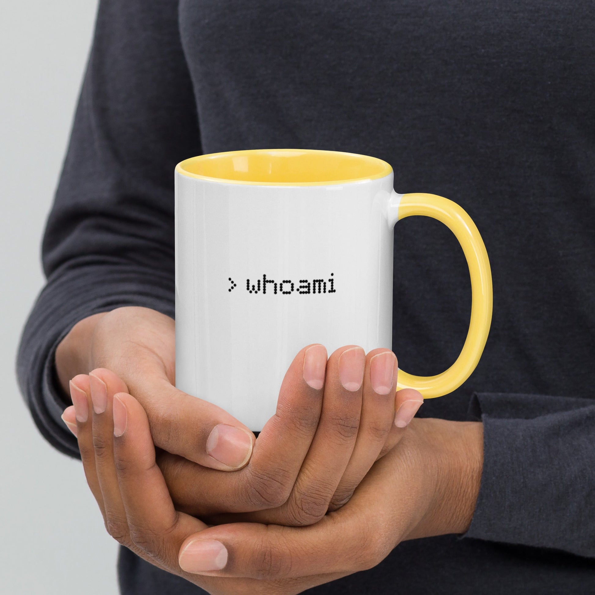 Whoami - Mug with Color Inside by DarkByteGear