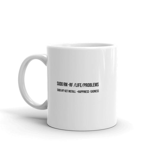 sudo rm -rf lifeproblems - Mug by DarkByteGear