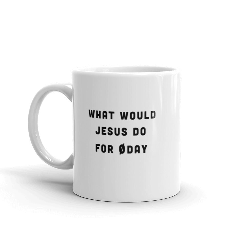 What would Jesus do for 0day - Mug by DarkByteGear