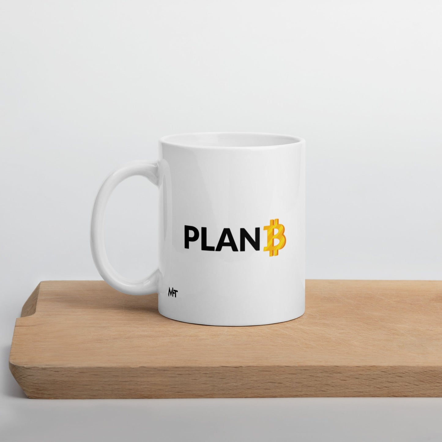 Plan B v1 - White glossy mug by DarkByteGear