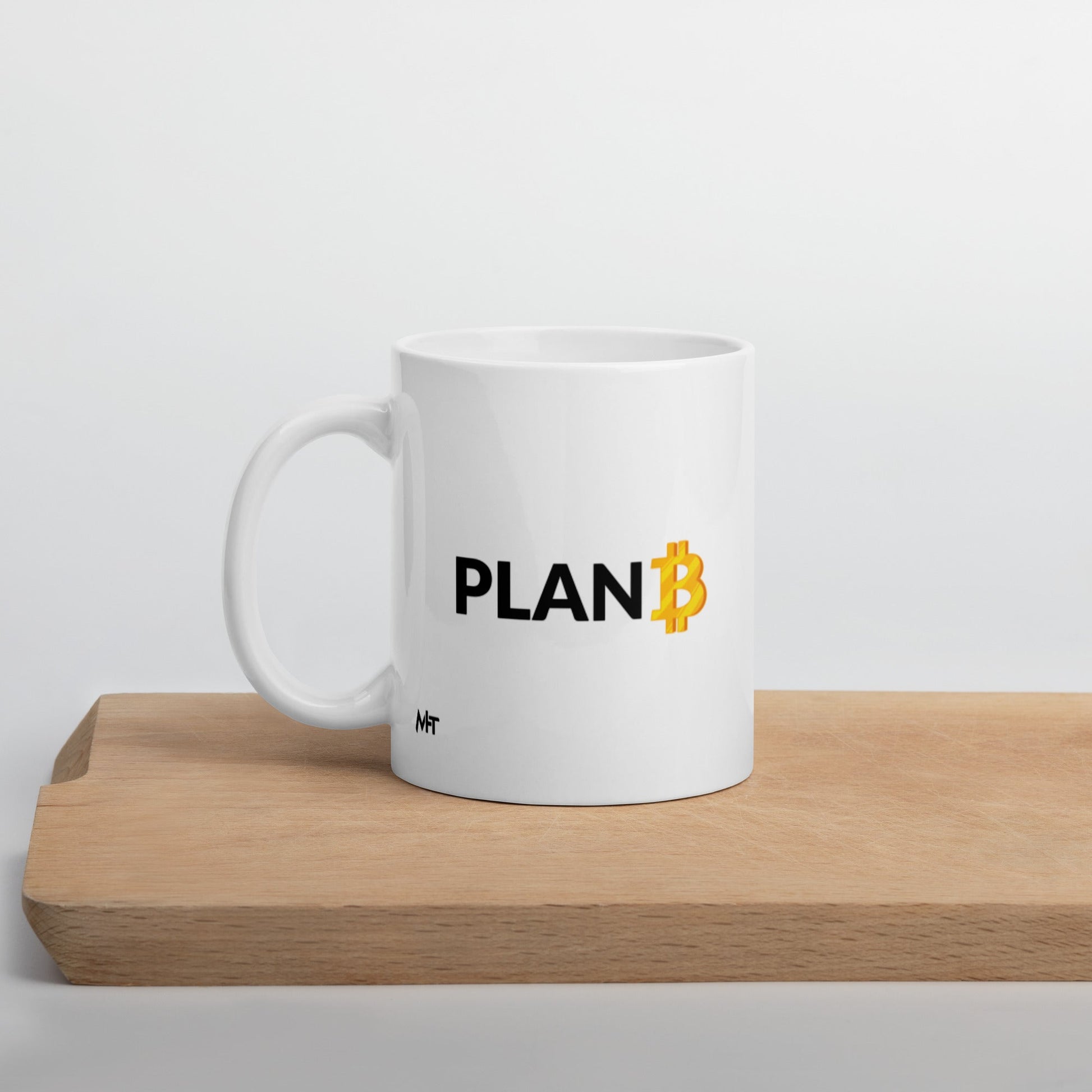 Plan B v1 - White glossy mug by DarkByteGear