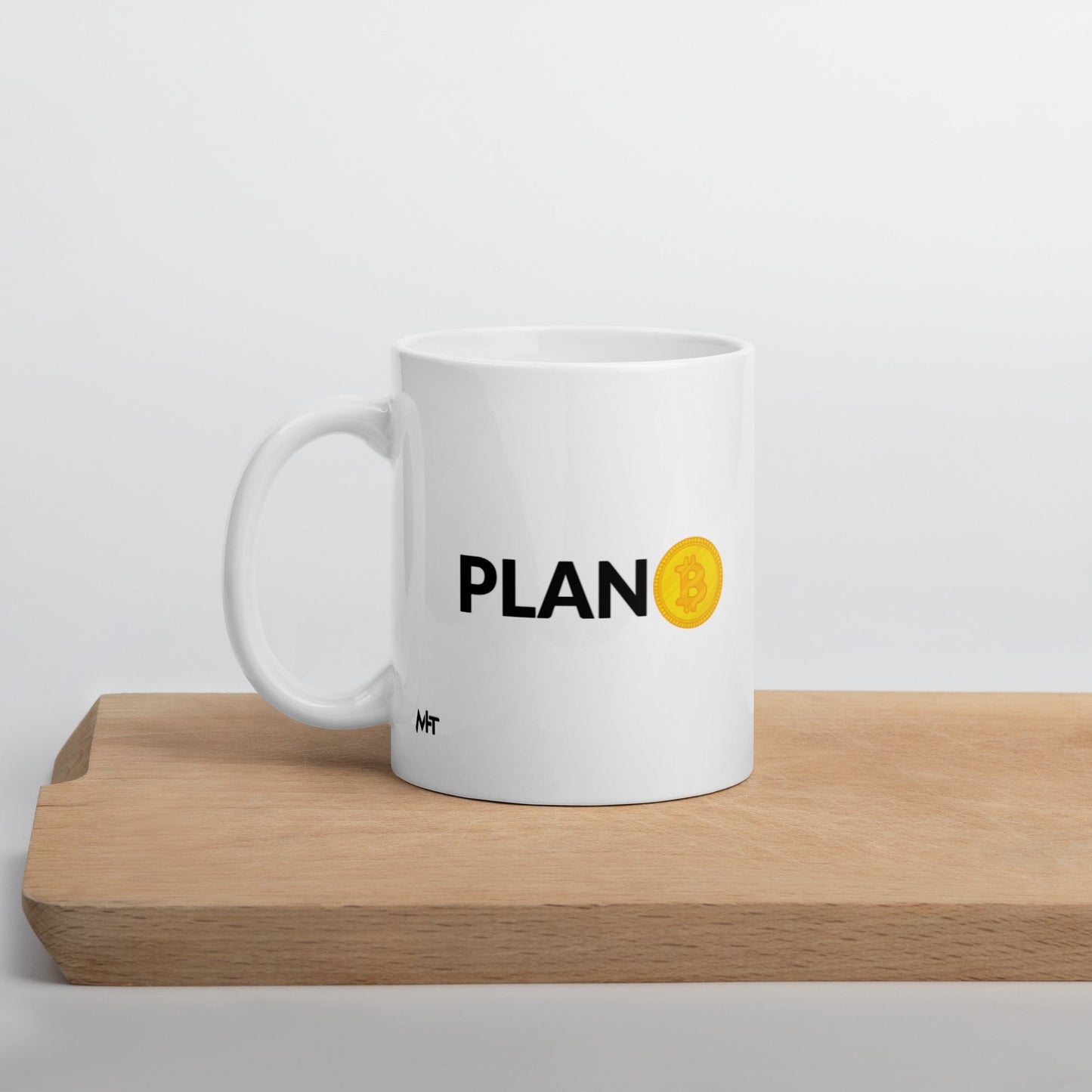 Plan B - White glossy mug by DarkByteGear