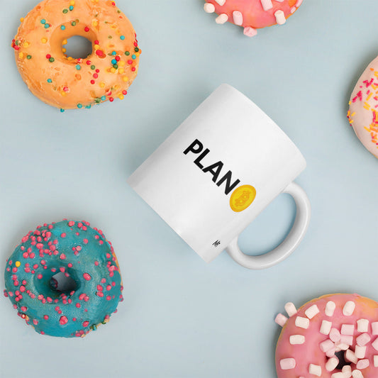 Plan B - White glossy mug by DarkByteGear