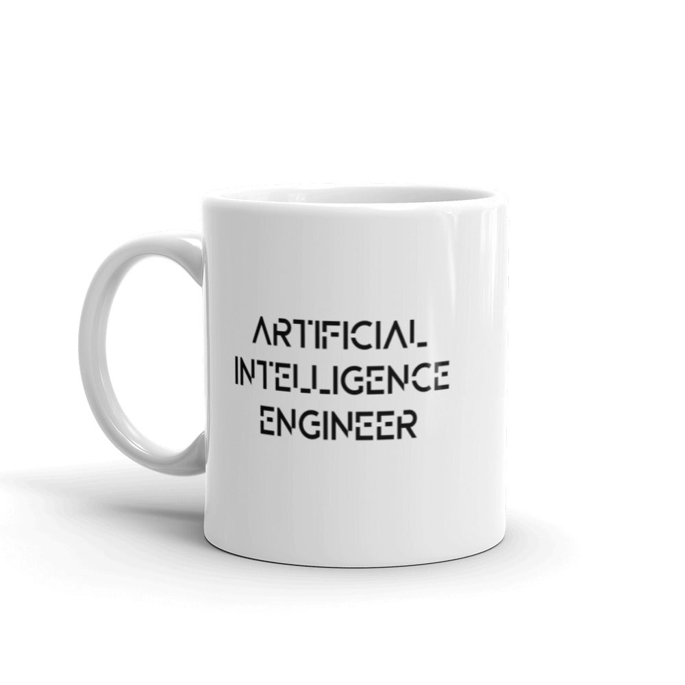 Artificial intelligence engineer - White glossy mug by DarkByteGear
