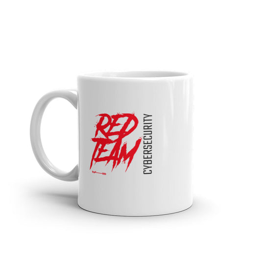 Cyber Security Red Team V10 - White glossy mug by DarkByteGear