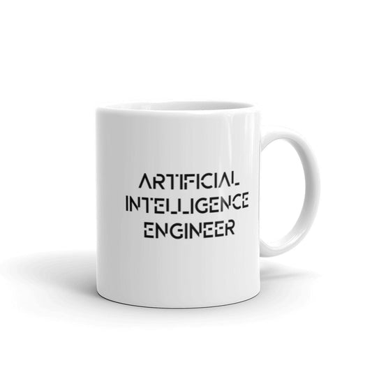 Artificial intelligence engineer - White glossy mug by DarkByteGear