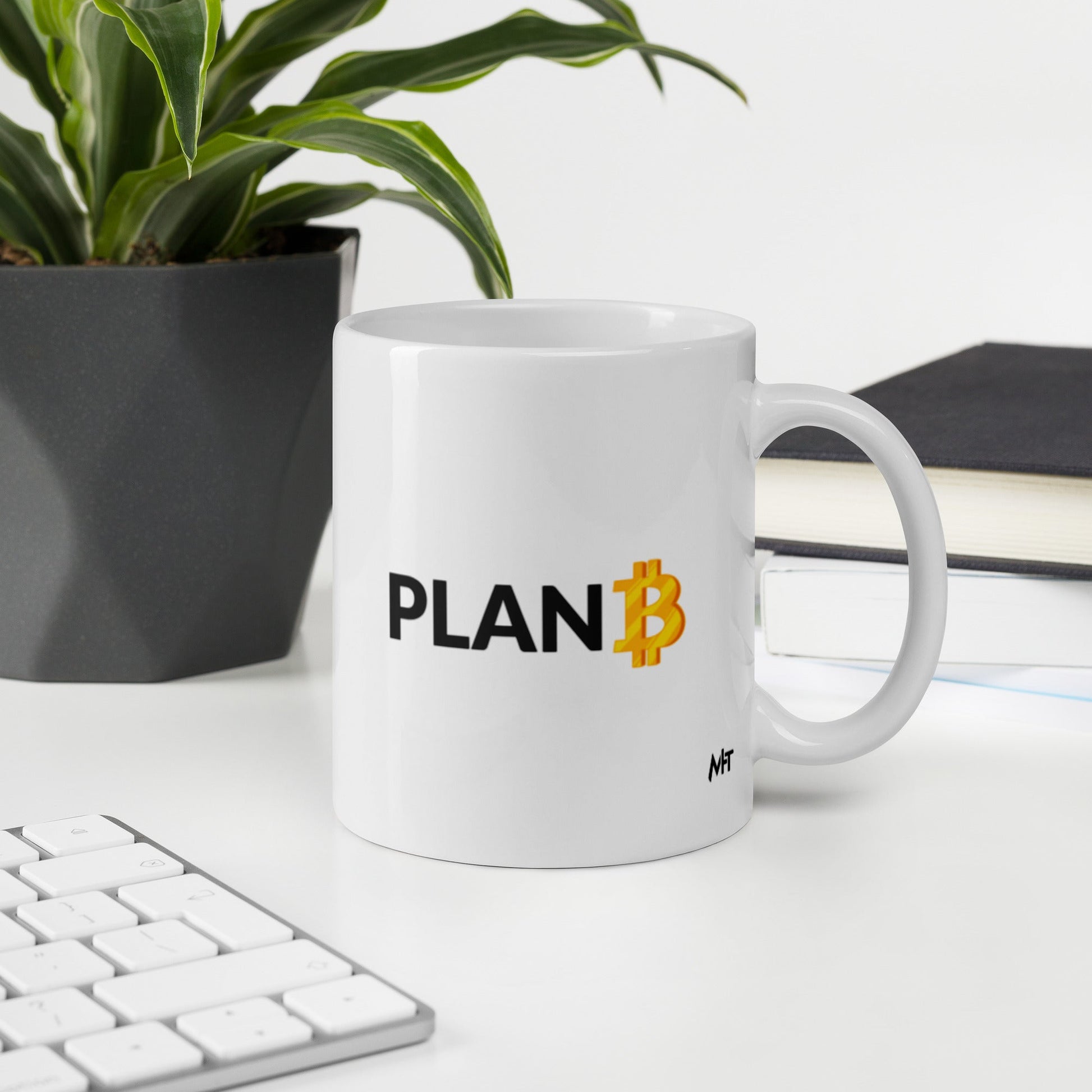 Plan B v1 - White glossy mug by DarkByteGear