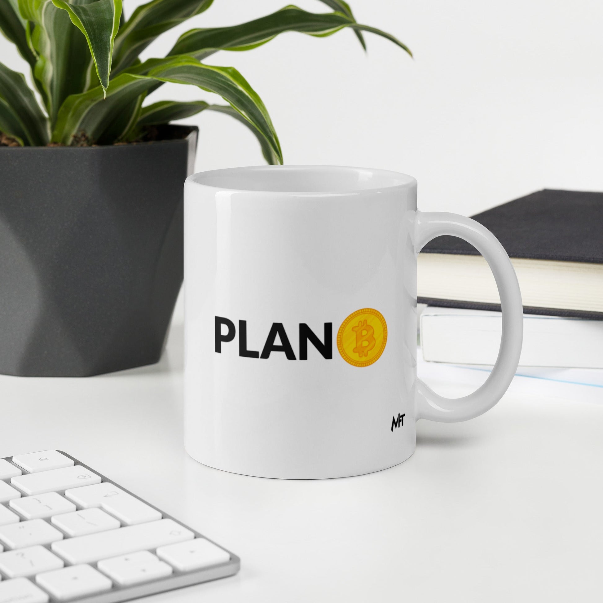 Plan B - White glossy mug by DarkByteGear