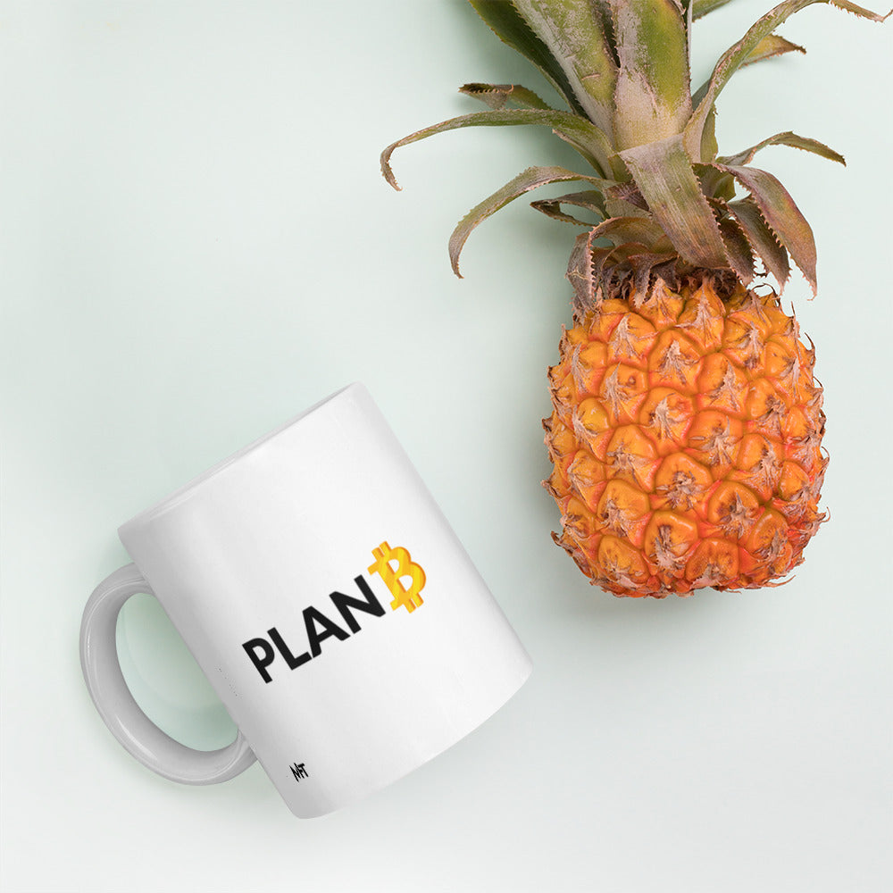 Plan B v1 - White glossy mug by DarkByteGear