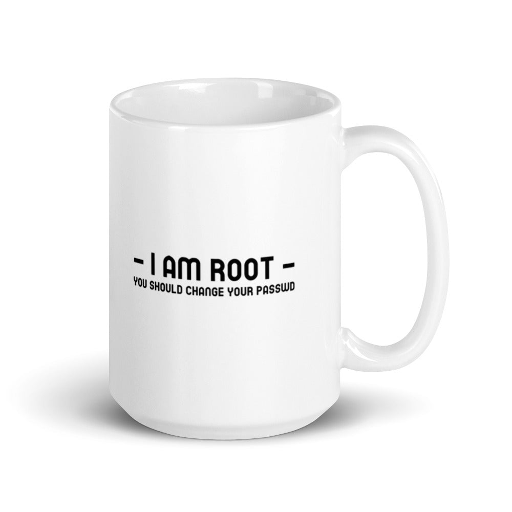 i am root - Mug by DarkByteGear