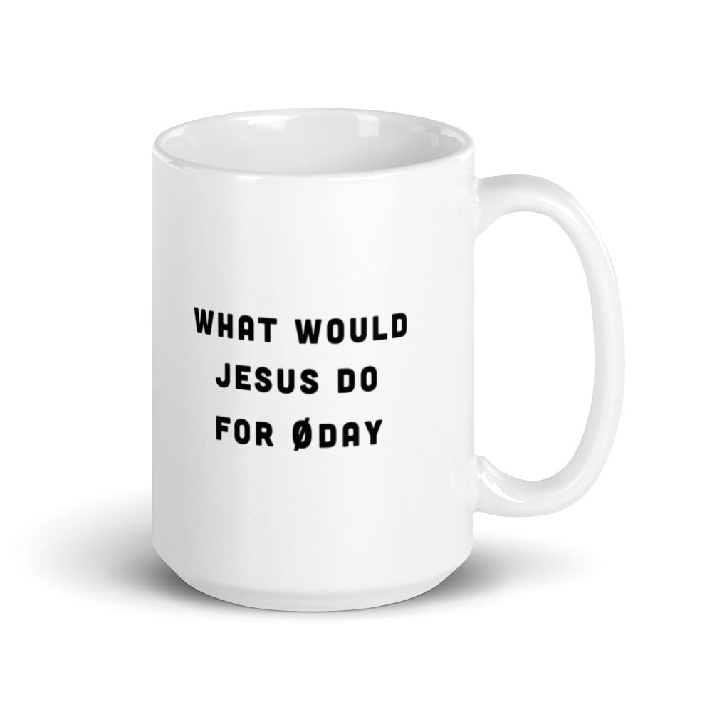 What would Jesus do for 0day - Mug by DarkByteGear