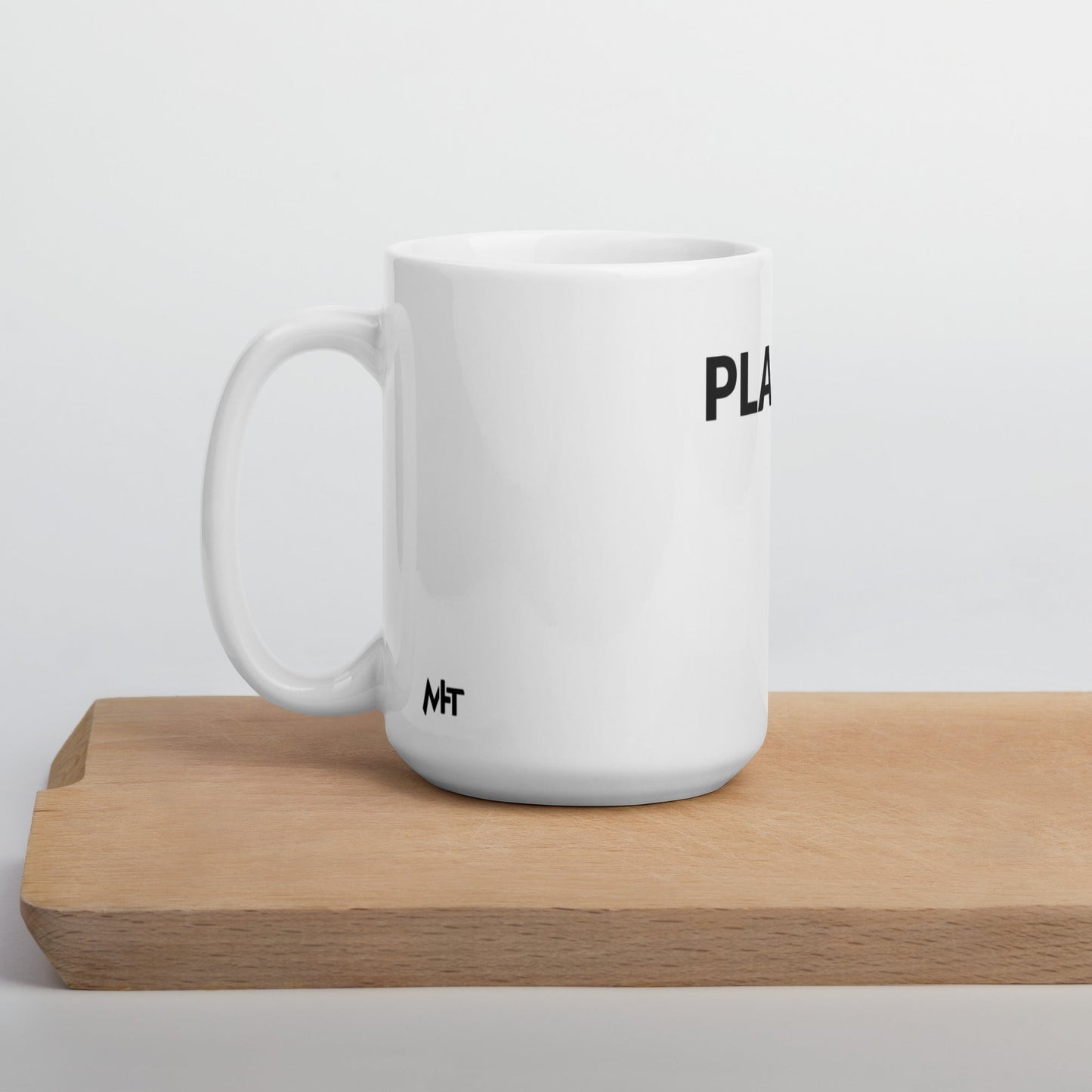 Plan B v1 - White glossy mug by DarkByteGear