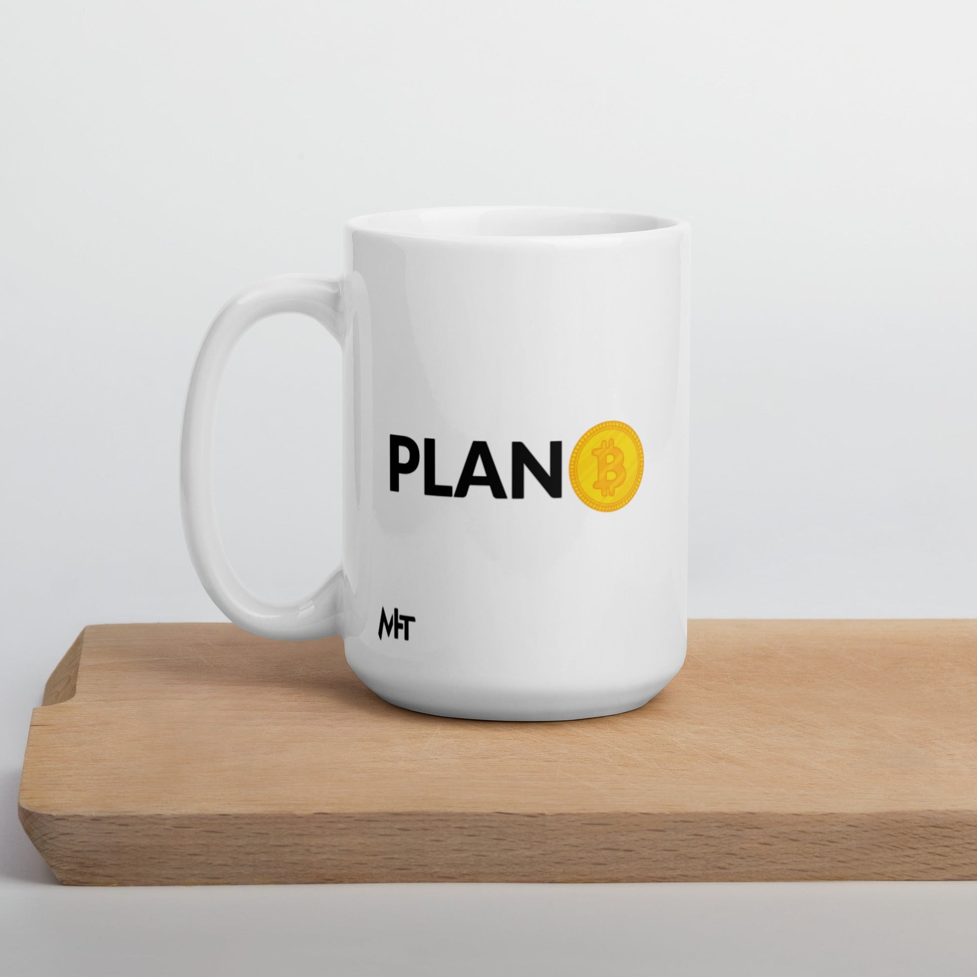 Plan B - White glossy mug by DarkByteGear