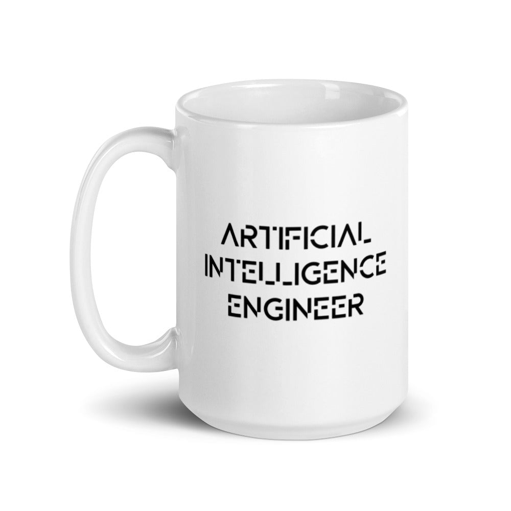 Artificial intelligence engineer - White glossy mug by DarkByteGear