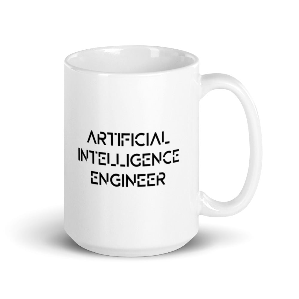 Artificial intelligence engineer - White glossy mug by DarkByteGear