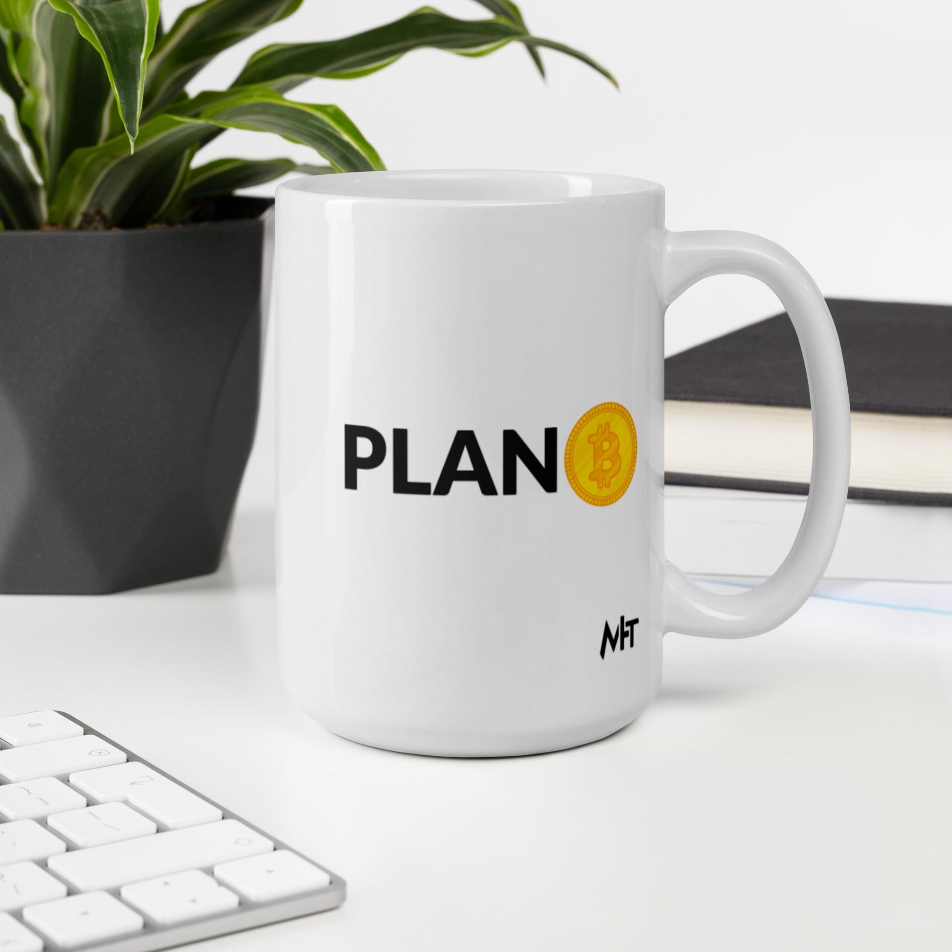 Plan B - White glossy mug by DarkByteGear