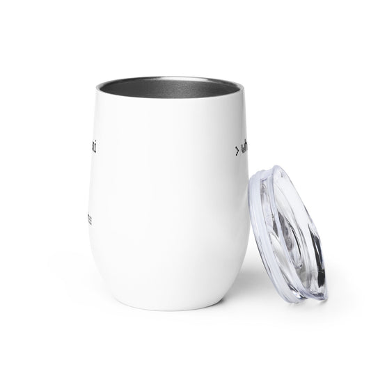 Whoami - Wine tumbler by DarkByteGear