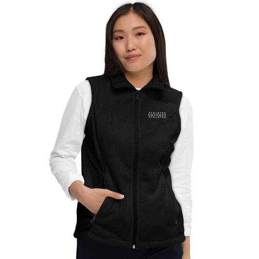 Athletes Empower Athletes - Women’s Columbia fleece vest by DarkByteGear