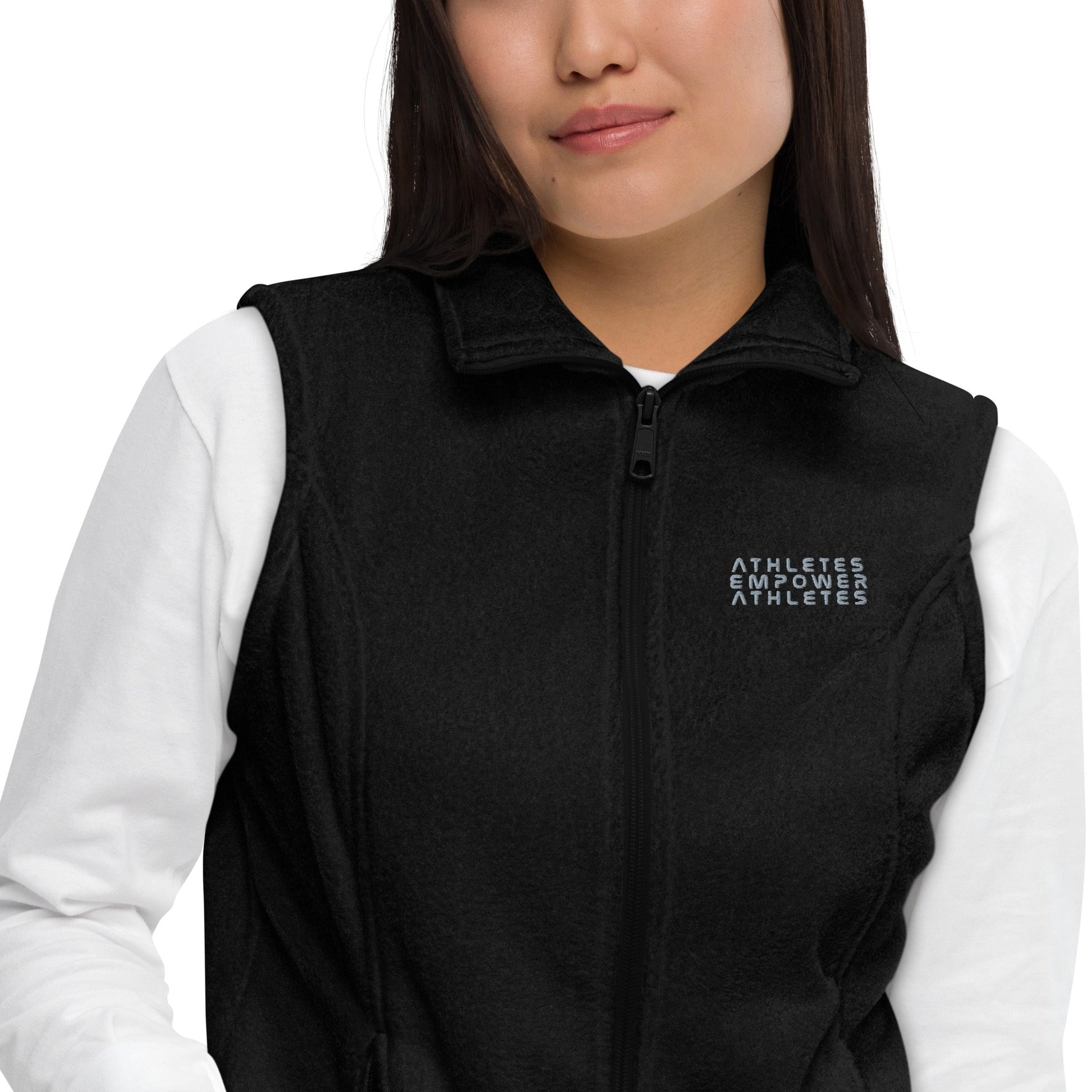 Athletes Empower Athletes - Women’s Columbia fleece vest by DarkByteGear