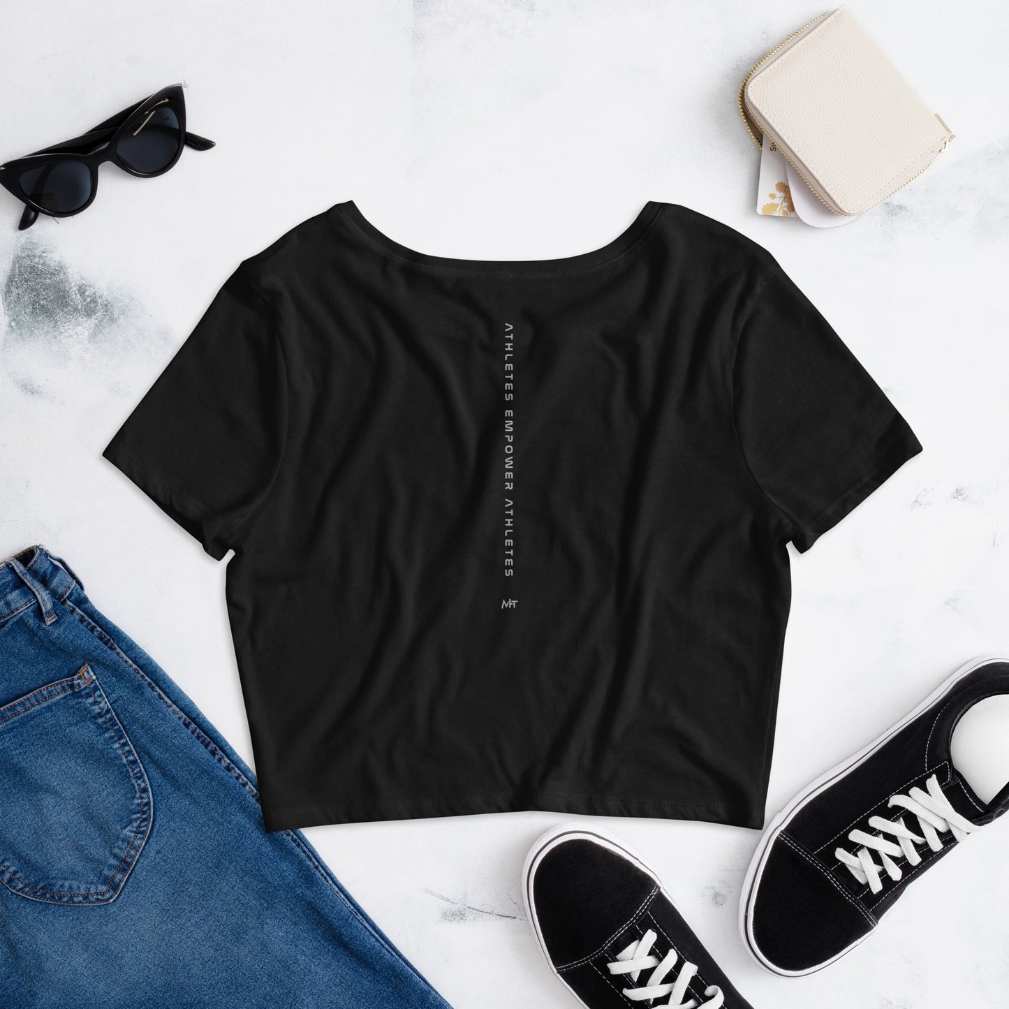 Athletes Empower Athletes - Women’s Crop Tee by DarkByteGear