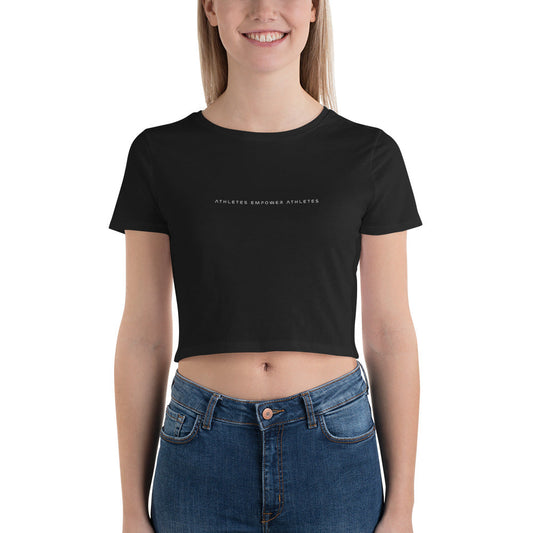 Athletes Empower Athletes - Women’s Crop Tee by DarkByteGear