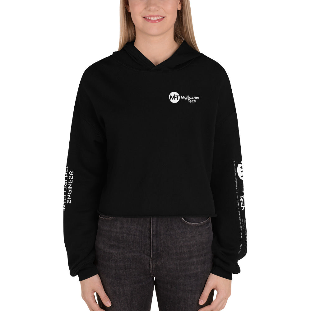 Artificial intelligence engineer - Crop Hoodie (all sides print) by DarkByteGear