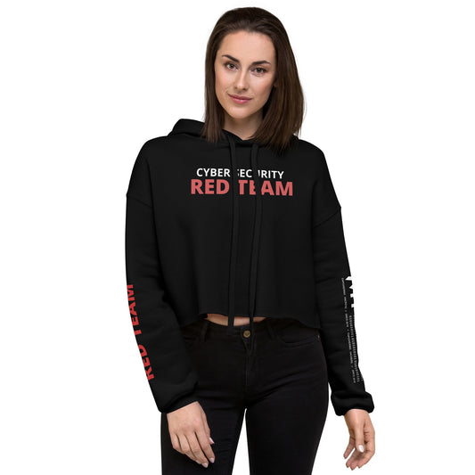 Cyber Security Red Team - Crop Hoodie by DarkByteGear