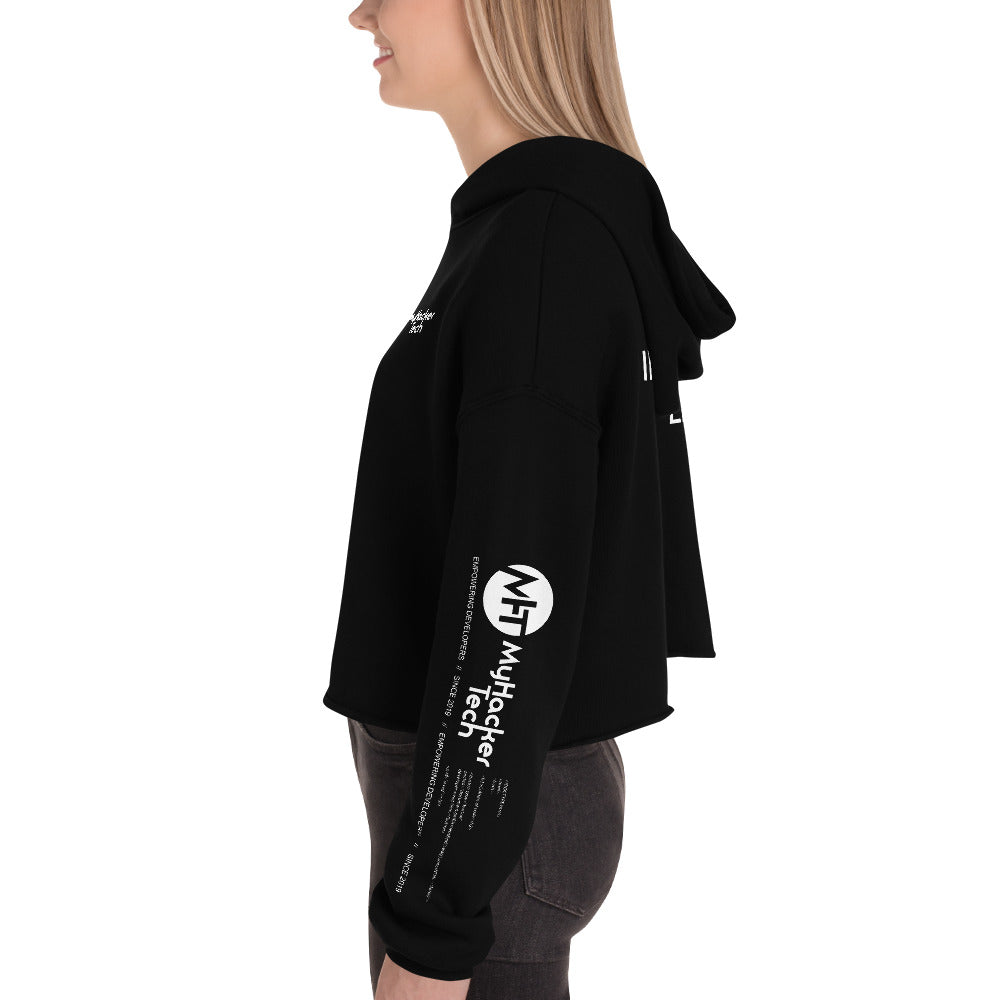 Artificial intelligence engineer - Crop Hoodie (all sides print) by DarkByteGear