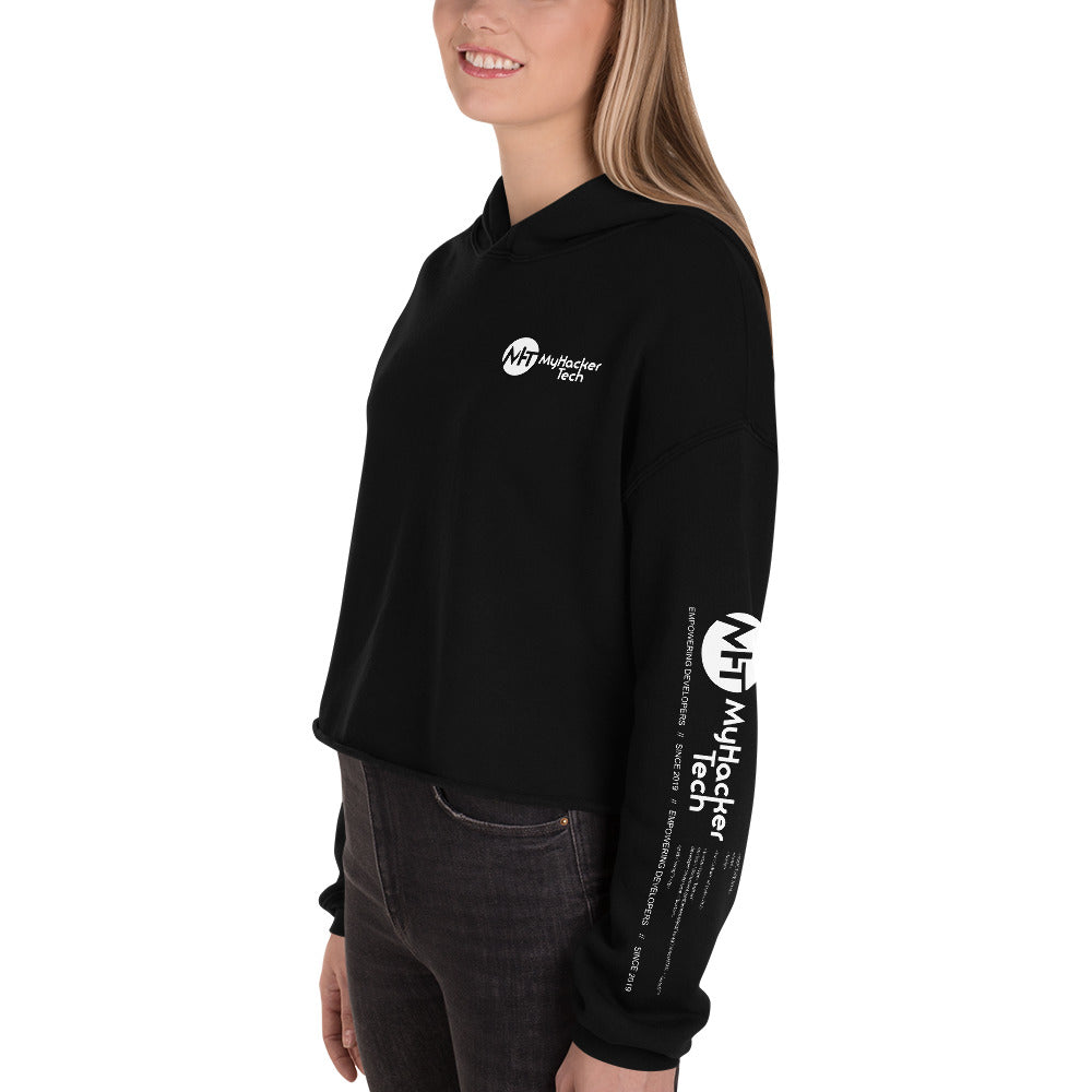 Artificial intelligence engineer - Crop Hoodie (all sides print) by DarkByteGear