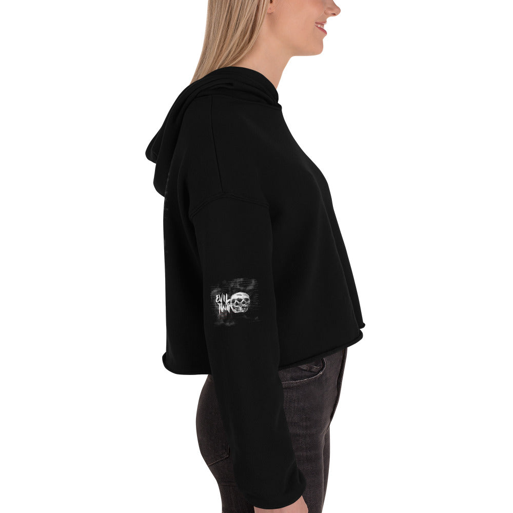 Evil Twin - Crop Hoodie (all side print) by DarkByteGear