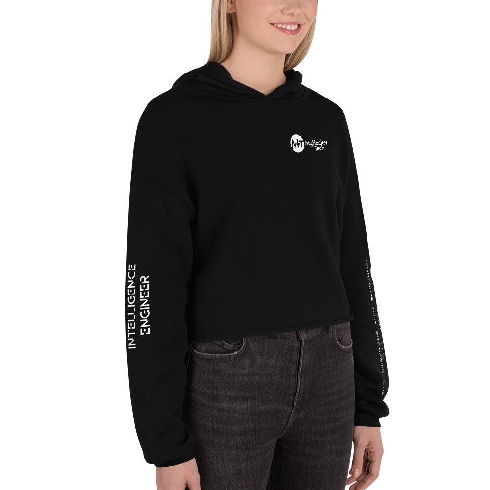 Artificial intelligence engineer - Crop Hoodie (all sides print) by DarkByteGear