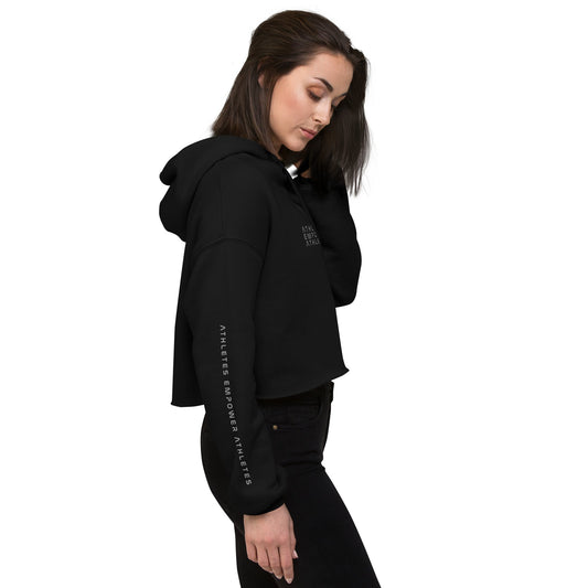 Athletes Empower Athletes - Crop Hoodie by DarkByteGear