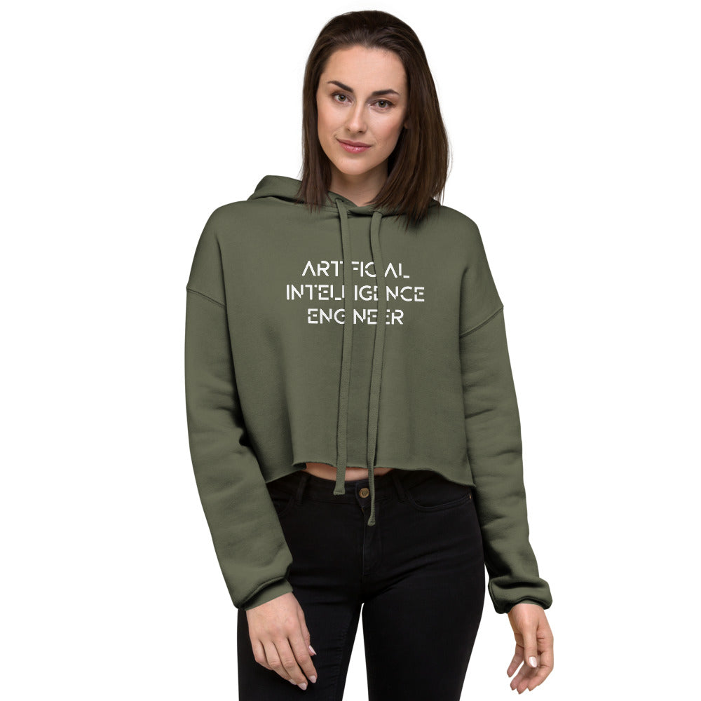Artificial intelligence engineer - Crop Hoodie by DarkByteGear