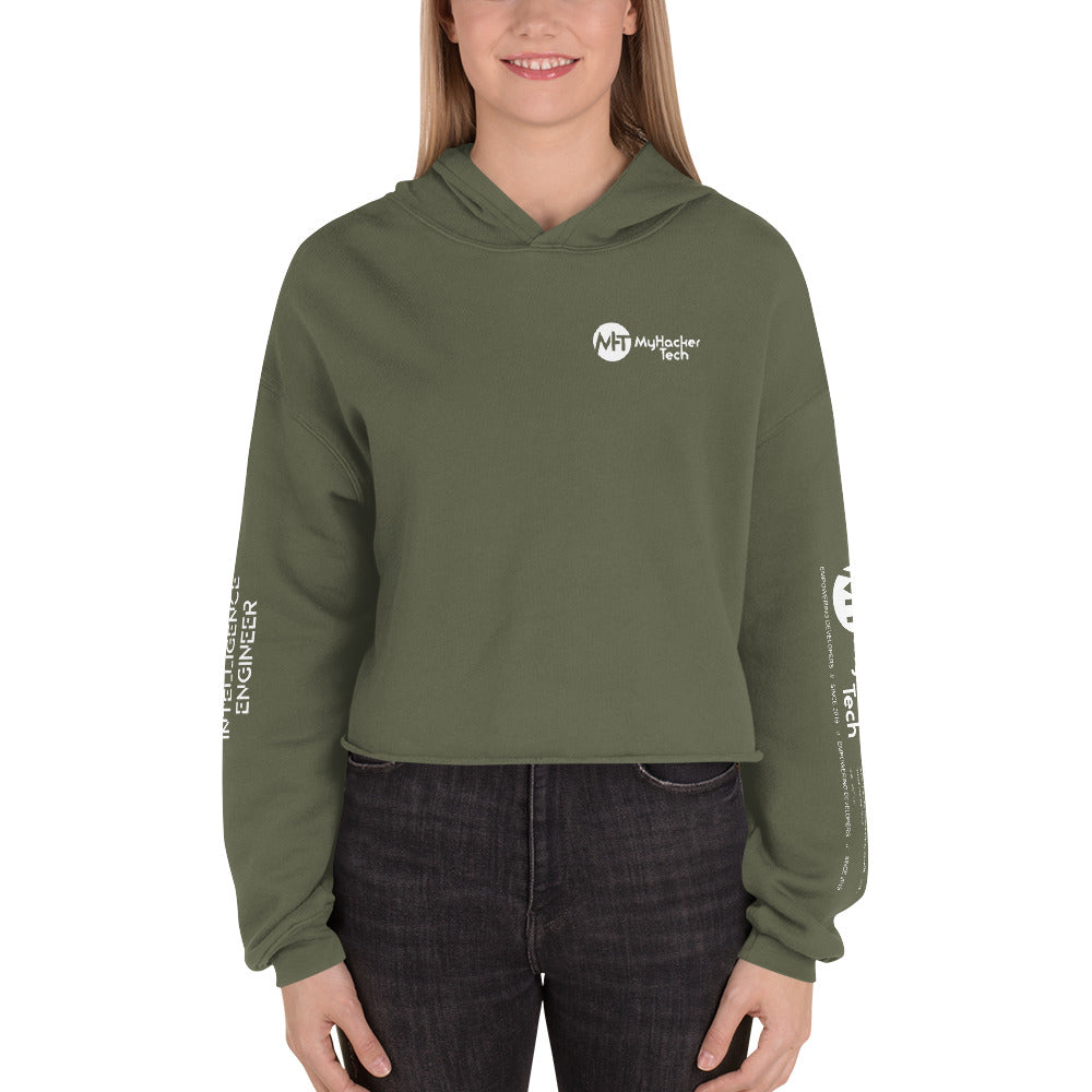 Artificial intelligence engineer - Crop Hoodie (all sides print) by DarkByteGear