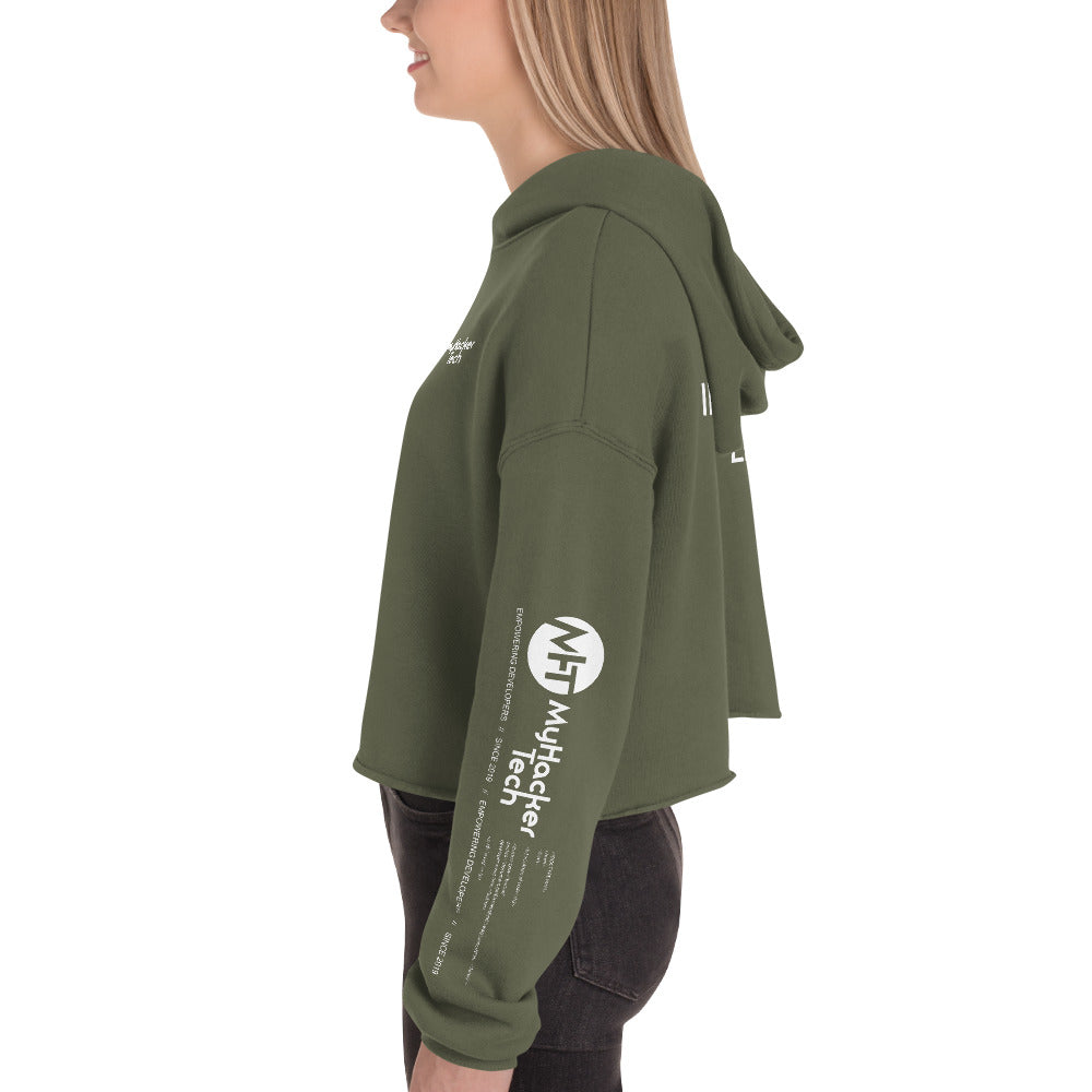Artificial intelligence engineer - Crop Hoodie (all sides print) by DarkByteGear