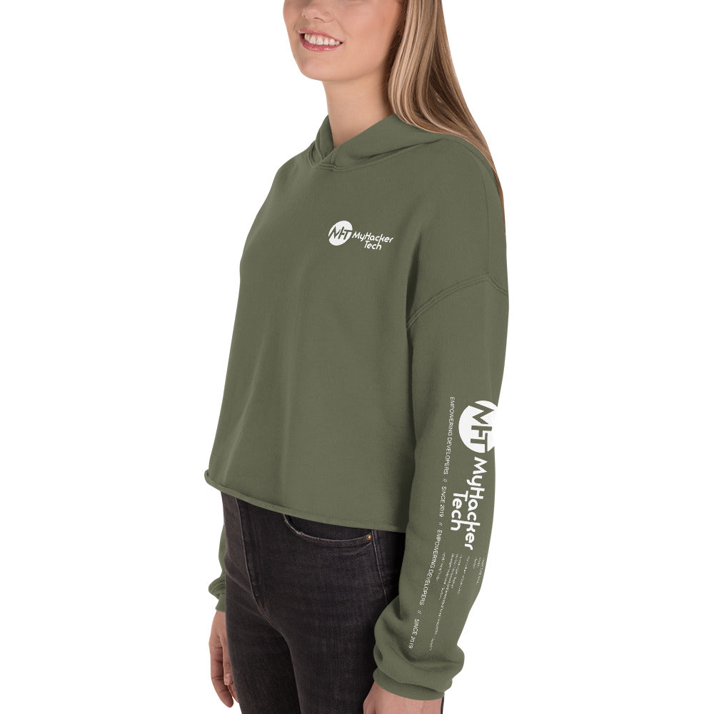 Artificial intelligence engineer - Crop Hoodie (all sides print) by DarkByteGear