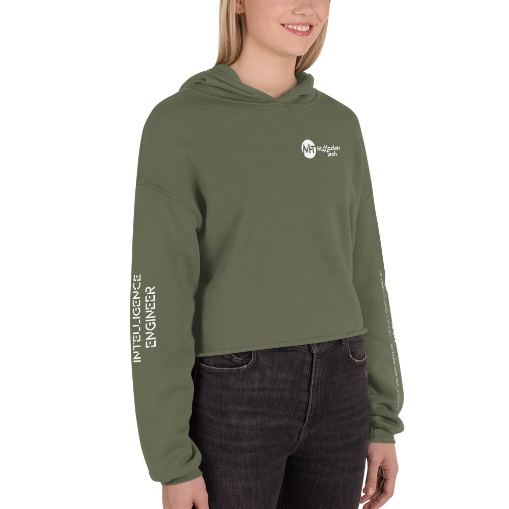 Artificial intelligence engineer - Crop Hoodie (all sides print) by DarkByteGear